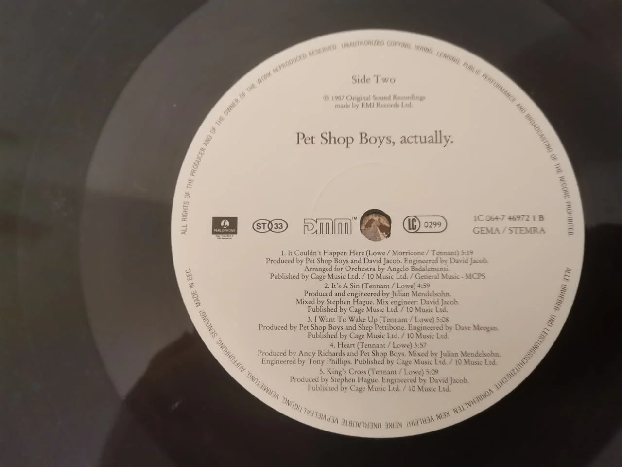 Pet Shop Boys – Actually — снимка 5