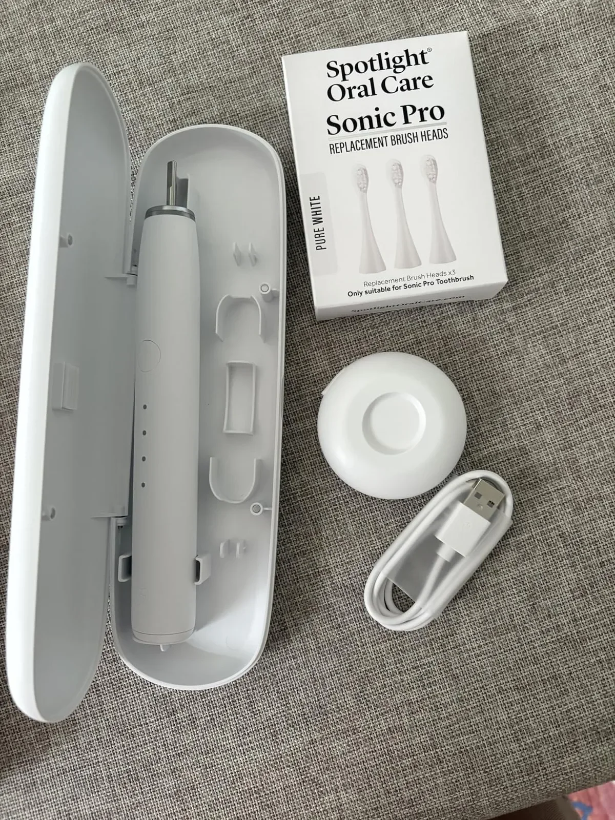 Spotlight Oral Care Sonic Pro електрическа четка за зъби Pure White (с 3 глави) — снимка 6