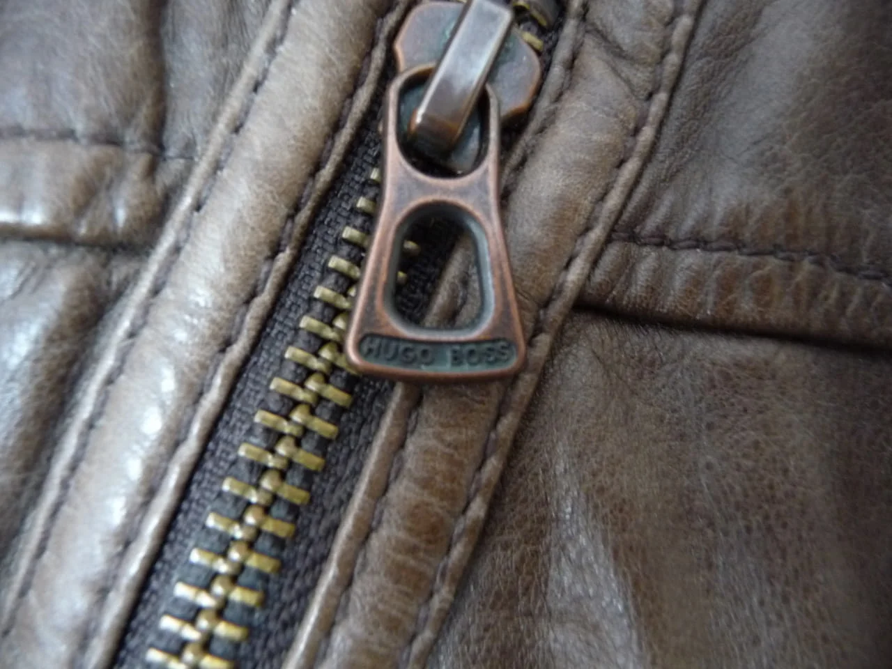 Кожено яке Boss Orange Hugo Boss — снимка 9