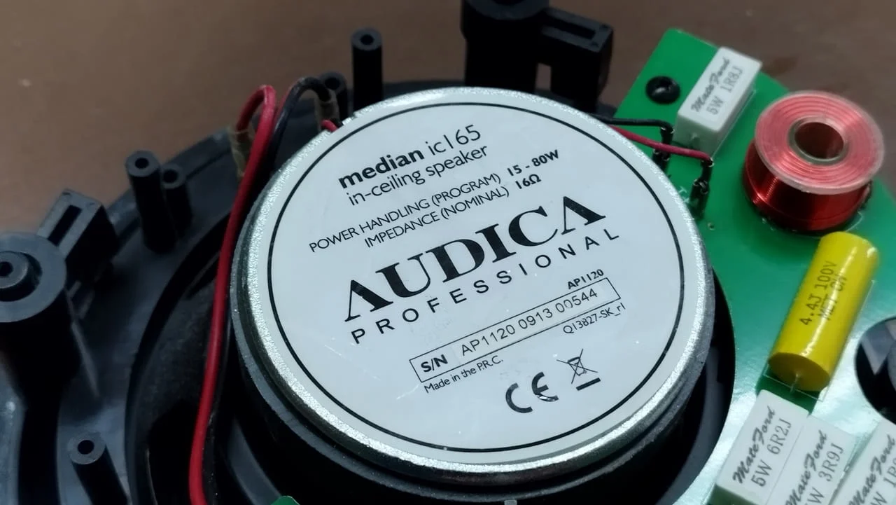 Тонколони за вграждане - AUDICA professional Median IC 165 и AUDAC CS1000S - Субуфер за вграждане — снимка 4