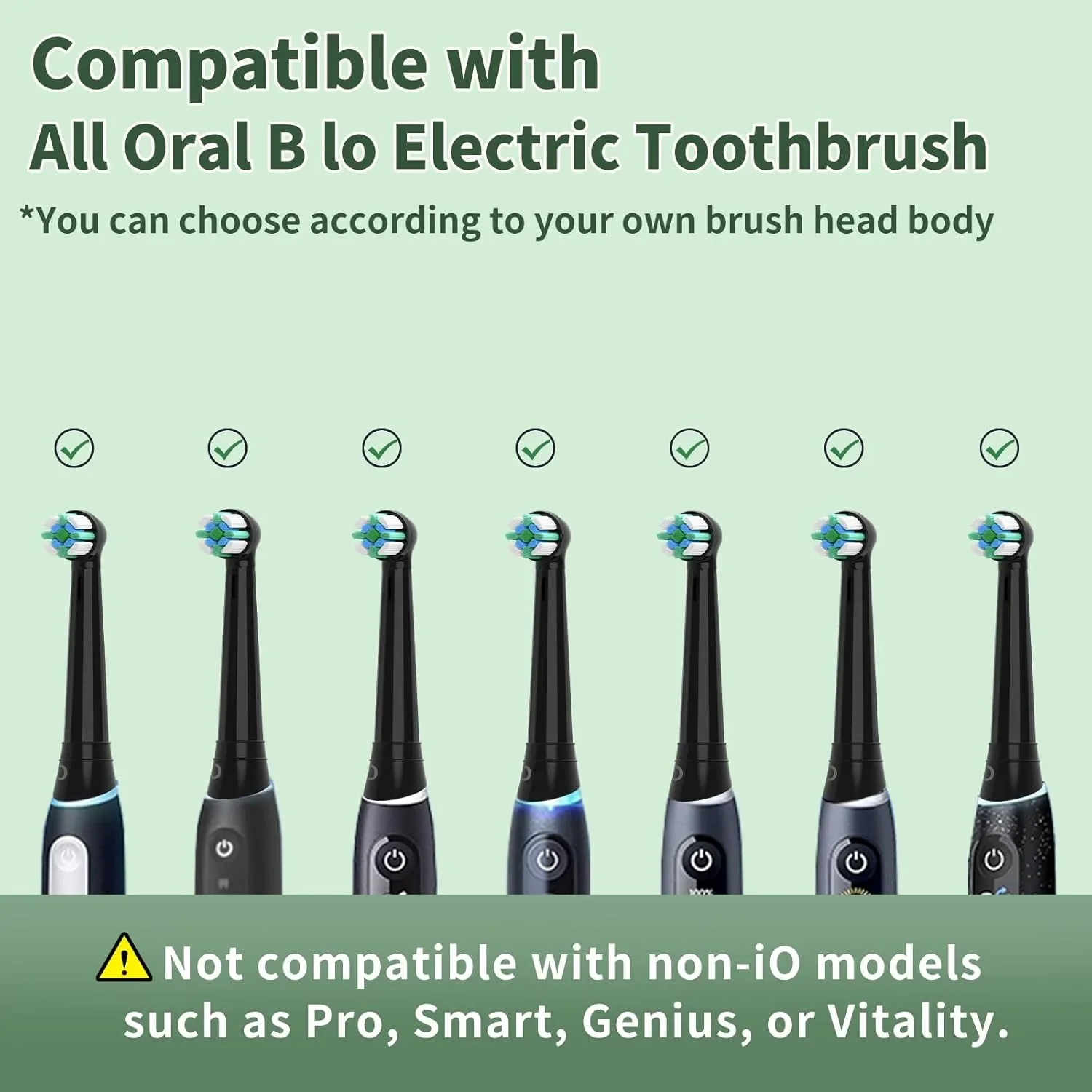 Глави за електрическа четка Oral-B iO (серии 2–10), 6 броя — снимка 2