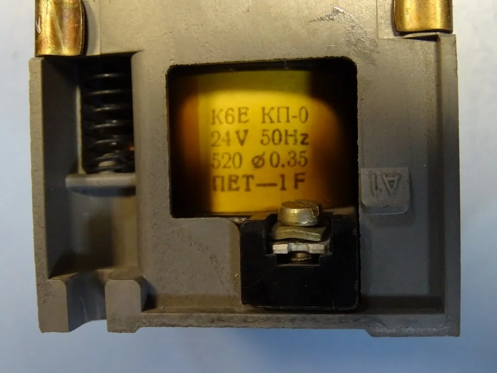 Контактор въздушен К6Е ЕАЗ contactor 380V/6A coil 24VAC — снимка 5