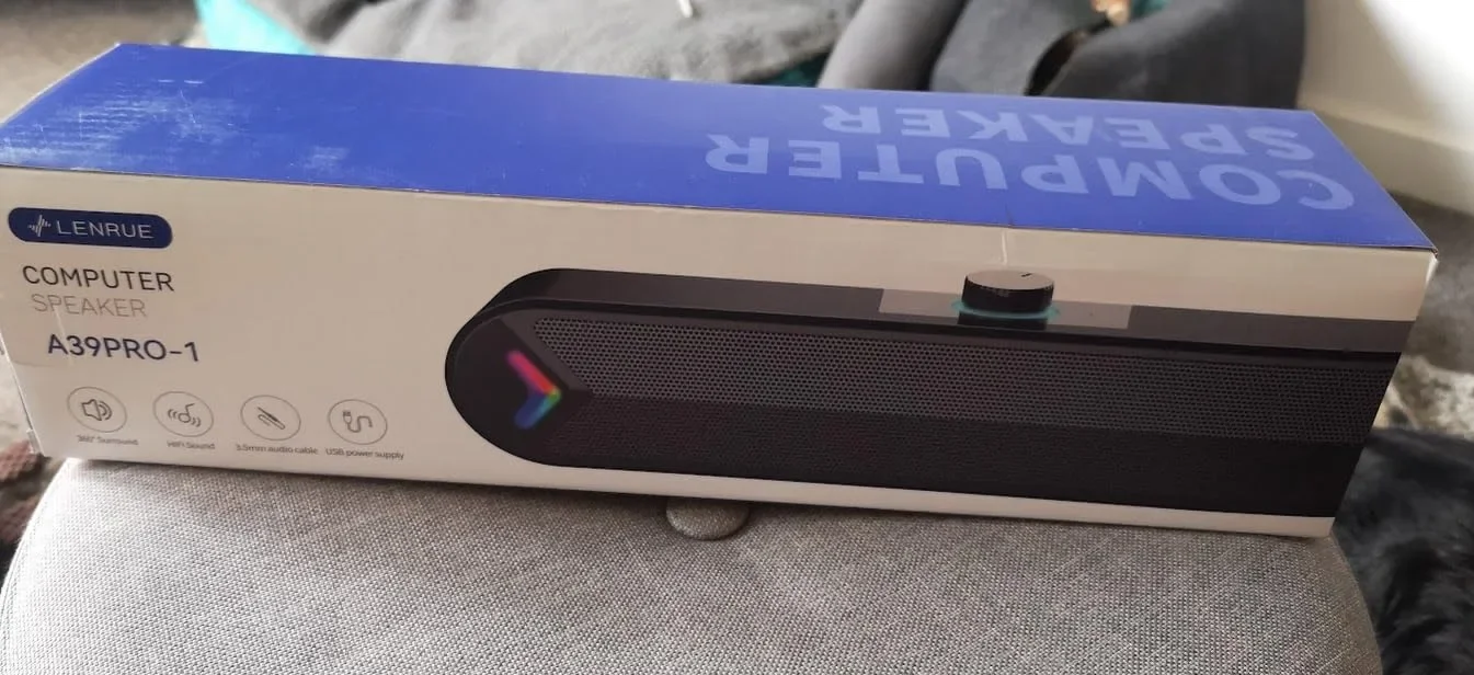 LENRUE A39PRO-1 10W стерео саундбар за компютър и телефон с RGB светлини — снимка 7