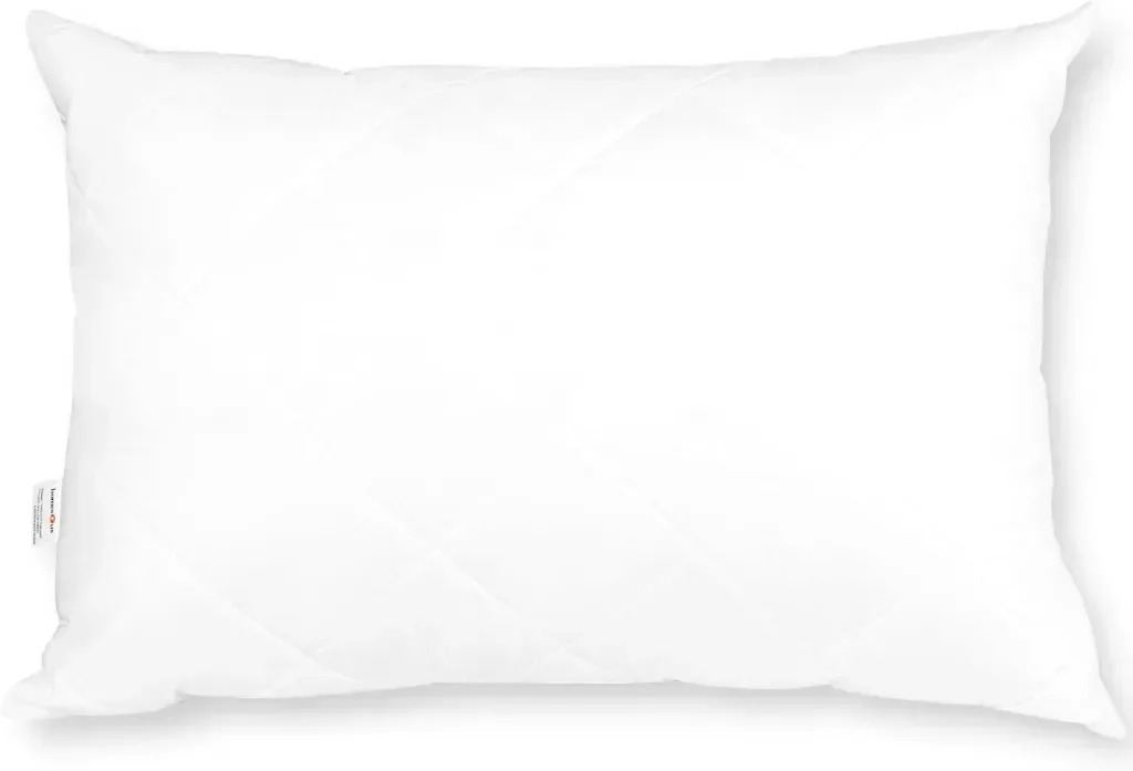 Класическа ватирана пухена възглавница ComfortAce, луксозен 3-слоен дизайн, 48 cm x 74 cm