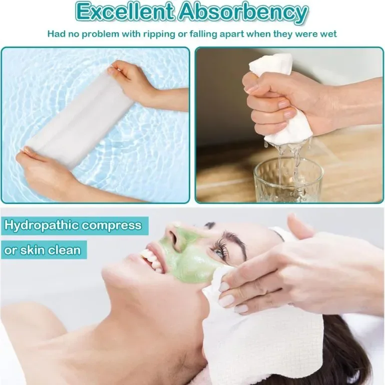 Fittoway XL кърпи за лице за еднократна употреба, съхранявани с луксозна бамбукова кутия — снимка 4