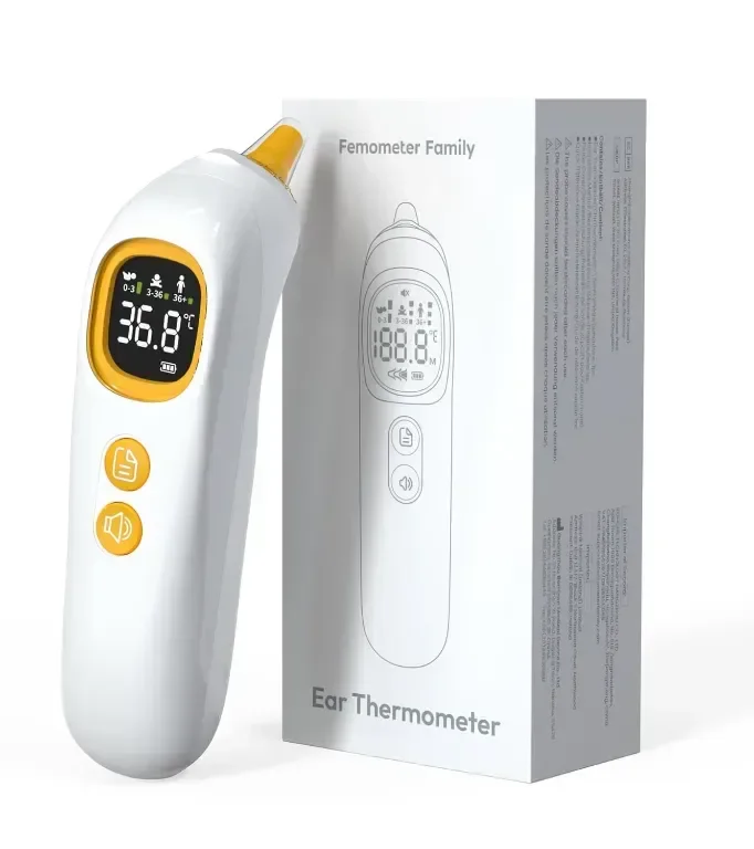 Високоточен термометър за ухо, бързо отчитане за 1 секунда, интелигентно разпределение по групи