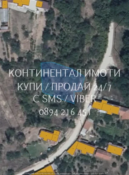 Кодг 61311. Парцел 590м2 с хубава гледка, с полуразрушена двуетажна стара къща 65м2 на етаж! До имот