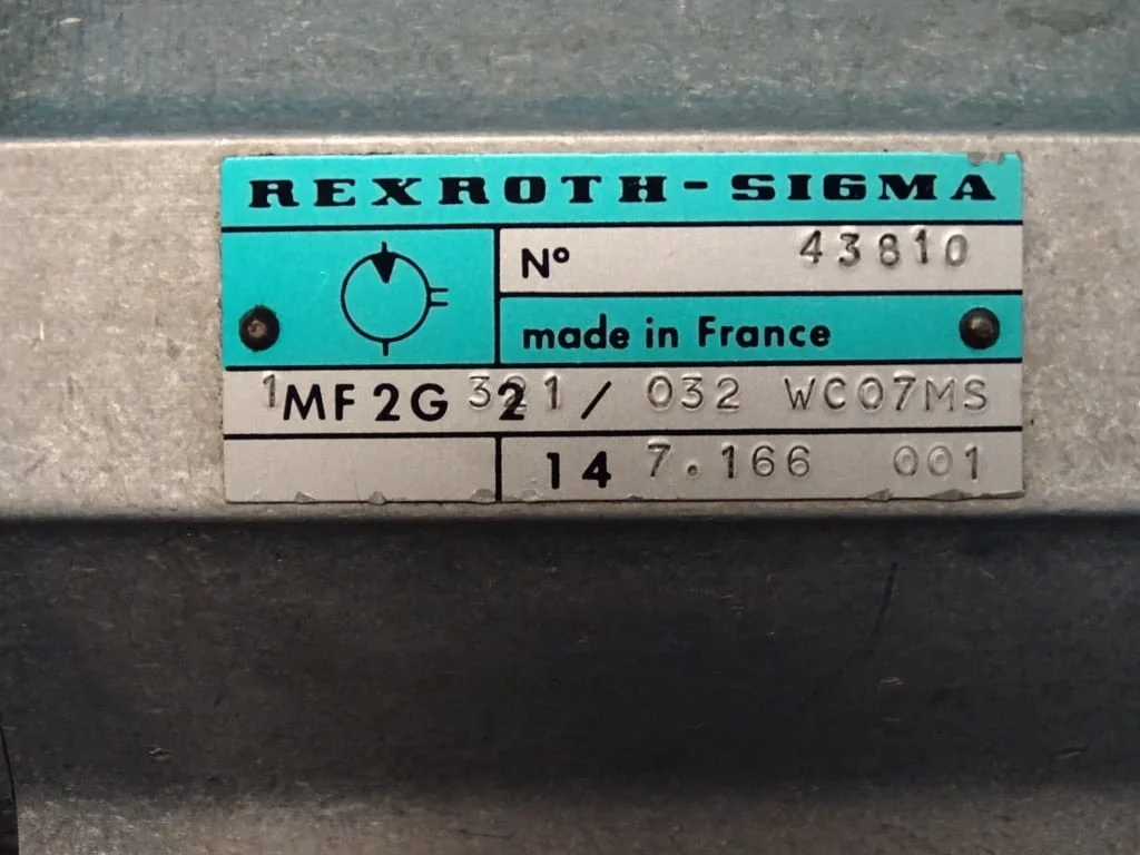 Хидромотор Rexroth-Sigma 1MF2G 321/032 WC07MS Hydraulic Gear Motor — снимка 5