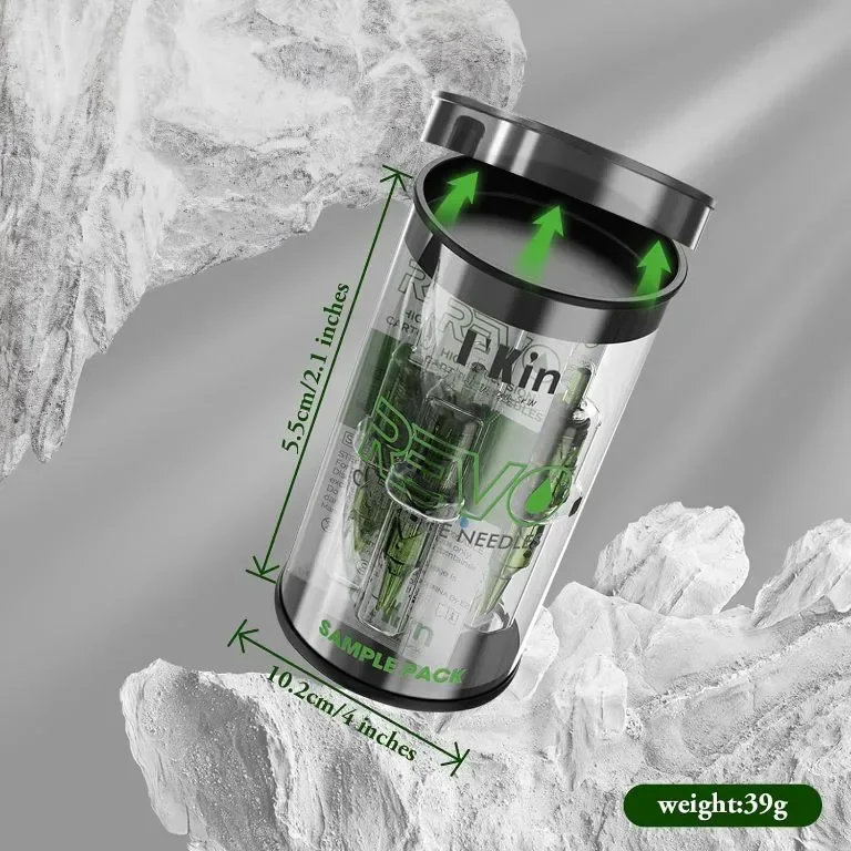 Игли за татуировки INKin REVO, 6 бр смесени (1003RL 1209RM 1207RS 1009RL 1211RM 1215M1) — снимка 4