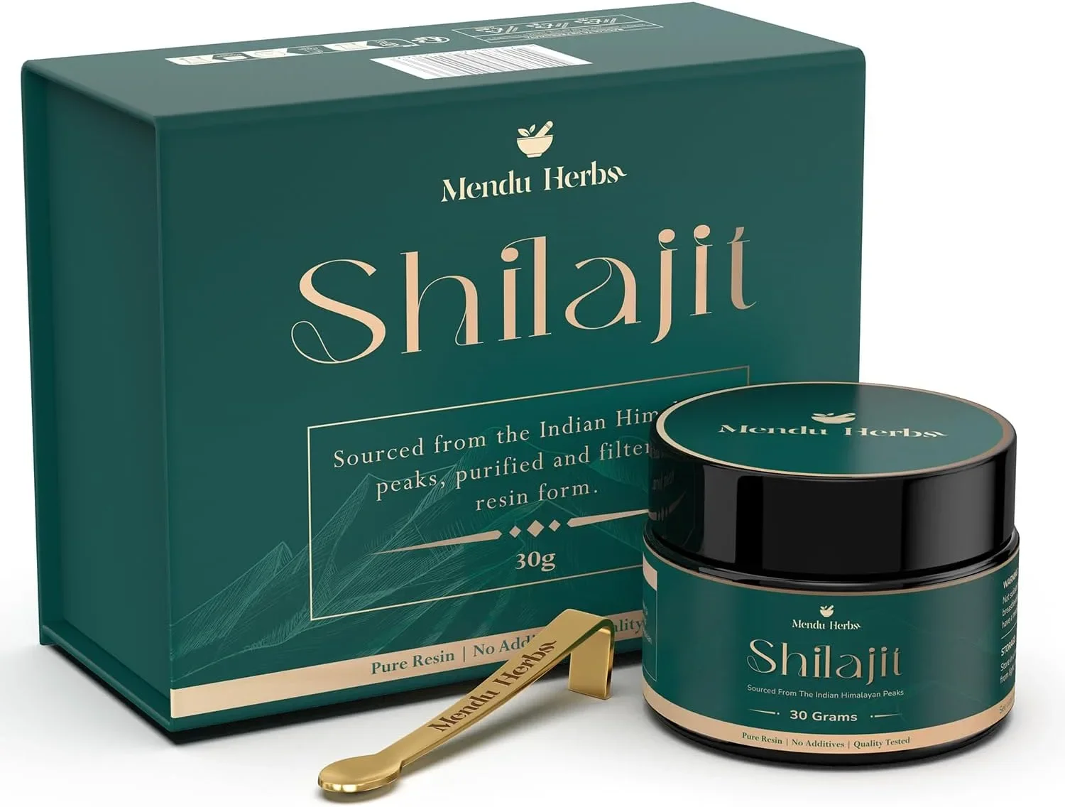 Менду Хербс Shilajit (шиладжит) – чиста хималайска смола, 30 грама, за енергия и издръжливост