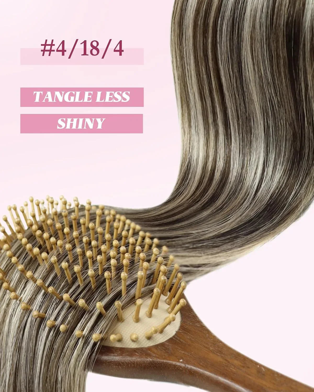 YoungSee Micro Beads екстеншъни за коса, омбре, 50 см, 50 грама — снимка 2