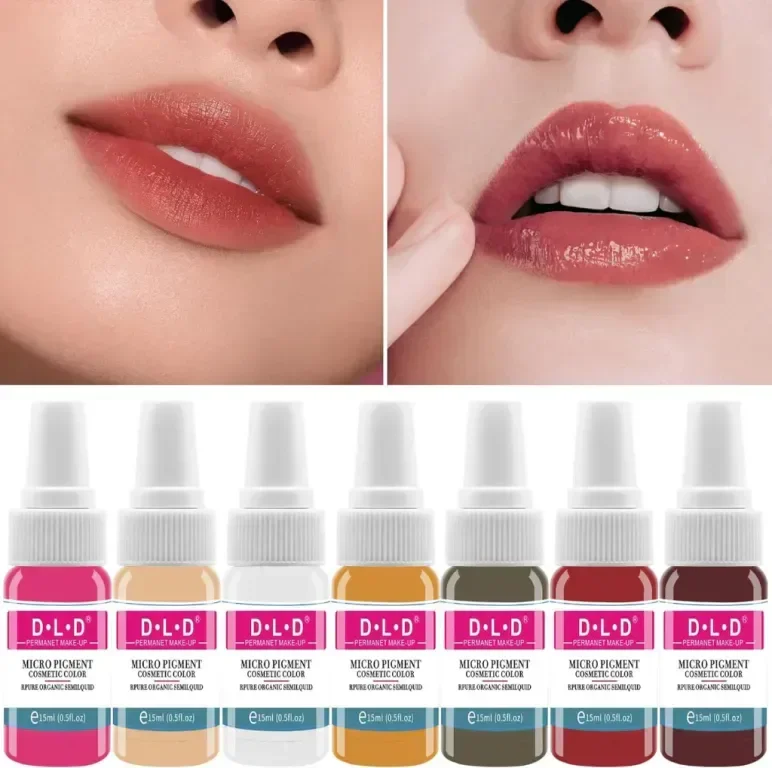 Мастило за татуировки DLD Tattoo Embroidery Lip Color Art, 14 бутилки — снимка 7