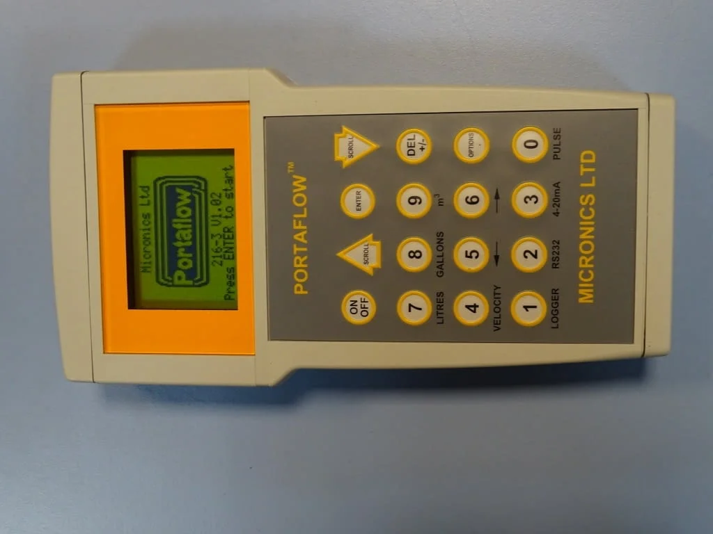 Дебитомер ултразвуков Micronics PORTAFLOW 216 Flowmeter portable — снимка 6