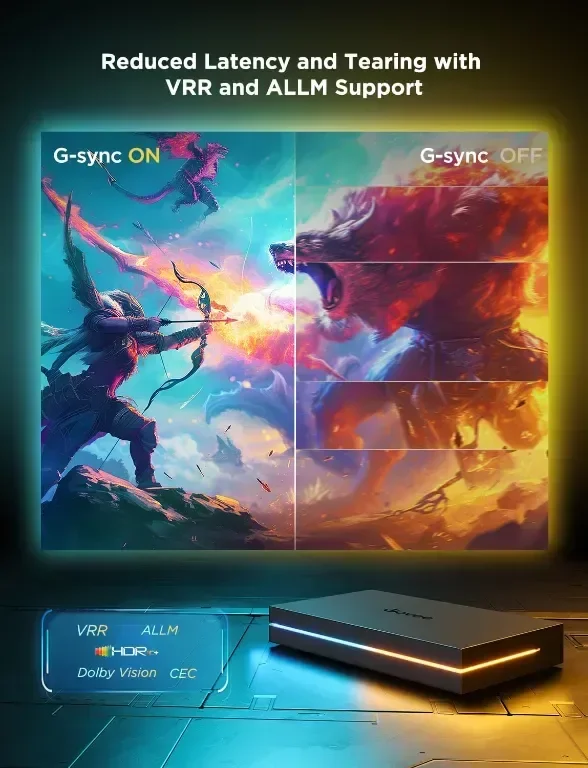 Govee HDMI 2.1 Sync Box Kit 2, AI Sync Box,светлинни ленти и подсветка — снимка 2