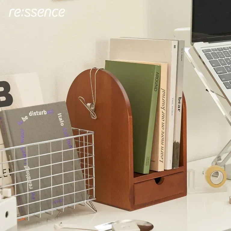ressence Настолен дървен рафт тип чекмедже, 15 x 24.9 x 18 см — снимка 6