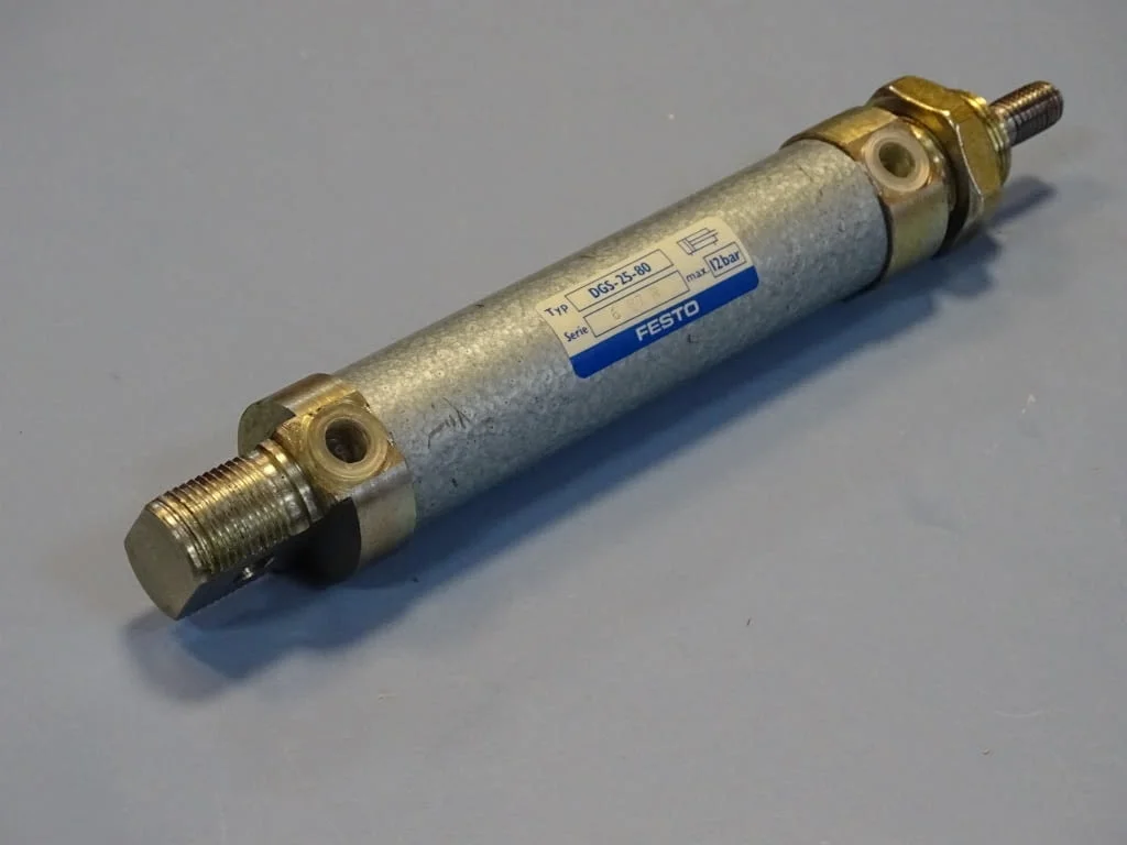 Пневматичен цилиндър Festo DSG-25-80 pneumatic cylinder 12Bar — снимка 2