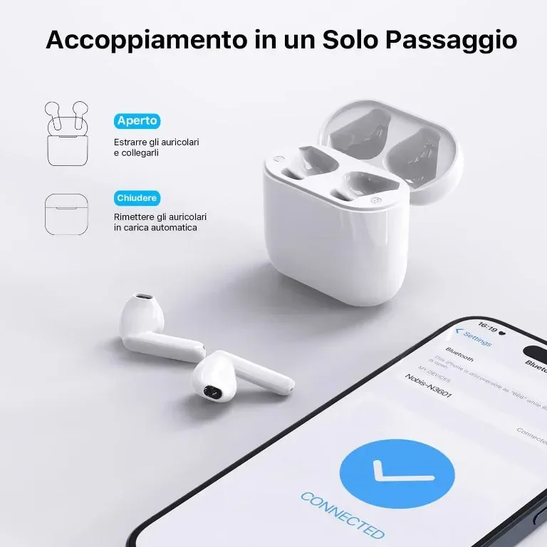 NOBIS N3601 True Wireless Earbuds с ENC шумопотискане, 40 часа, сензорно управление — снимка 6
