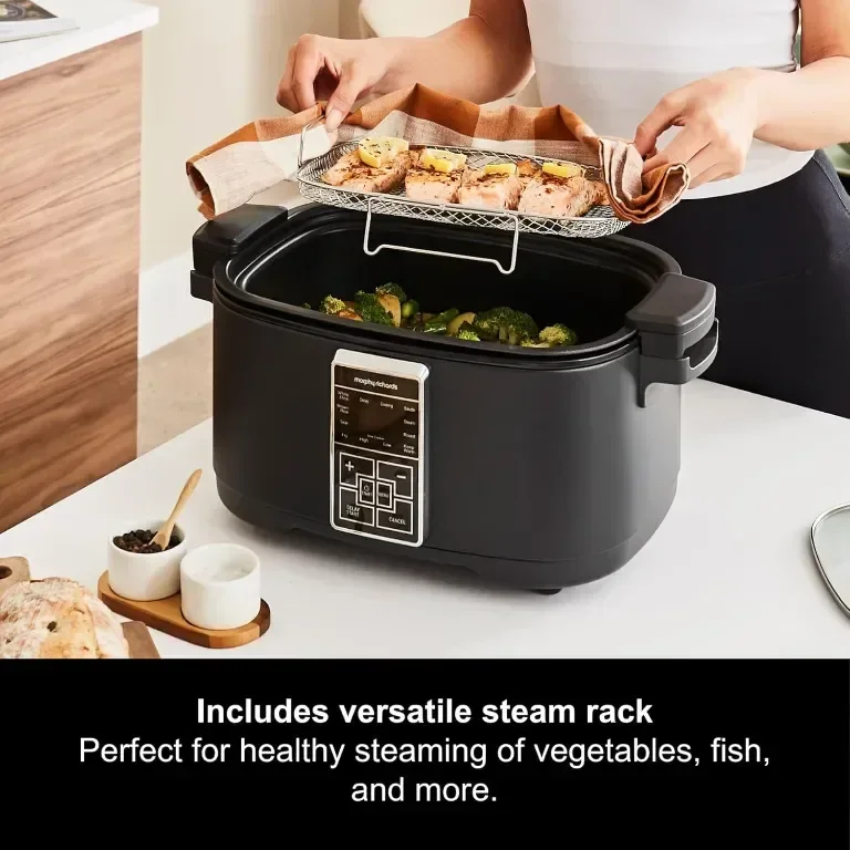 Мултифункционален мултикукър Morphy Richards 10 в 1,6,5 л,1350 W,черен — снимка 4