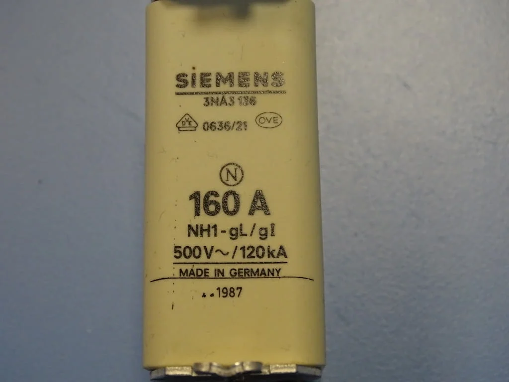 Предпазител Siemens 3NA3136 HRC-Fuse160A 500VAC — снимка 4