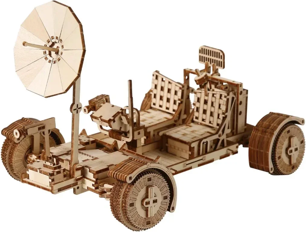 3D пъзел comfoyar Lunar Rover, дървен модел за сглобяване