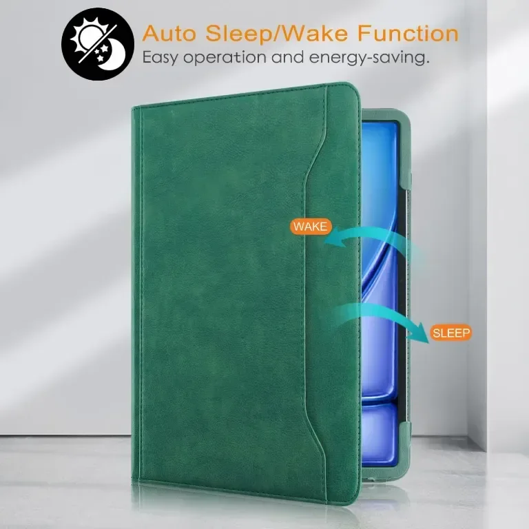 Калъф DINGGUAGUA за Apple iPad Air 11 инча (M2) 2024 iPad Air5 /Air4 /Pro 2020/2022 10,9",тъмнозелен — снимка 4