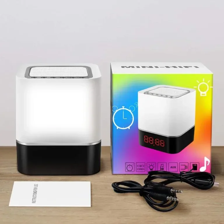 Waiybbit 5 в 1 лампа с Bluetooth високоговорител, LED сензорна, преносима безжична, USB акумулаторна — снимка 7