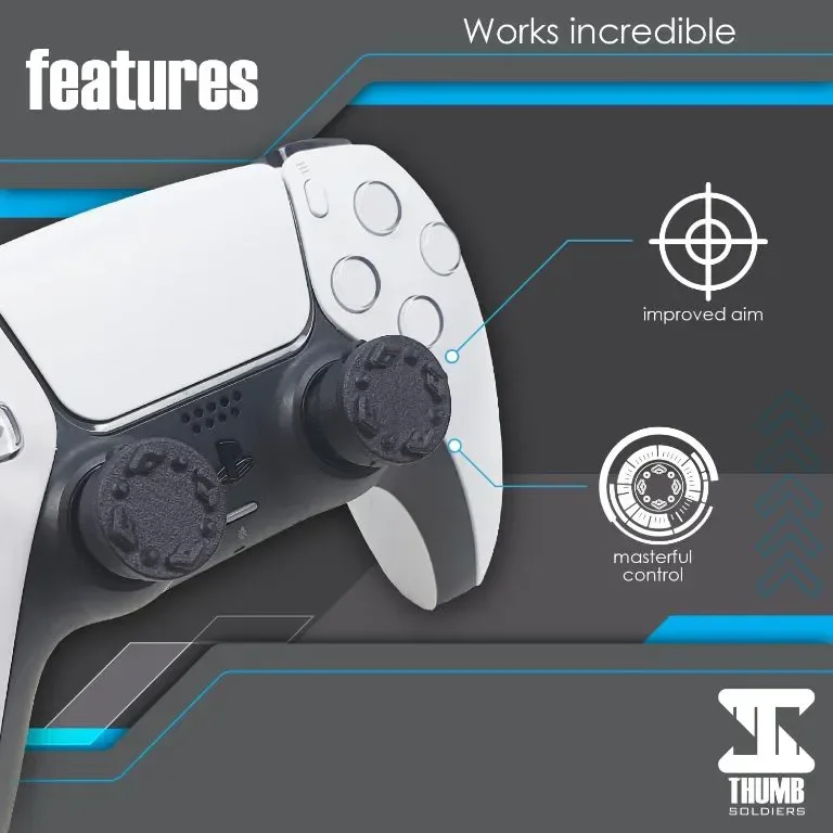 Thumb Soldiers Геймърски ръкохватки, съвместими с PS5 и Playstation 4 — снимка 7