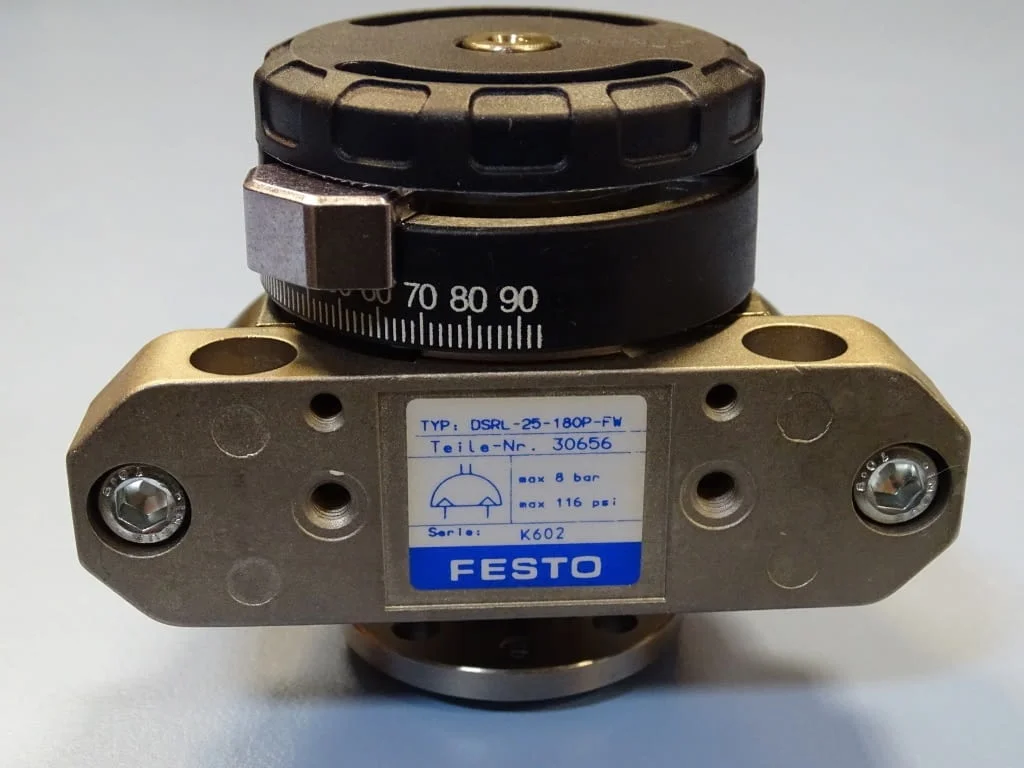 Пневморотатор Festo DSRL-25-180P-FW Pneumatic rotary drive — снимка 5