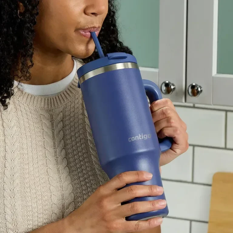 Contigo Streeterville Чаша 1200 ml с дръжка, изолирана със сламка и капак, студено за 29 часа — снимка 6