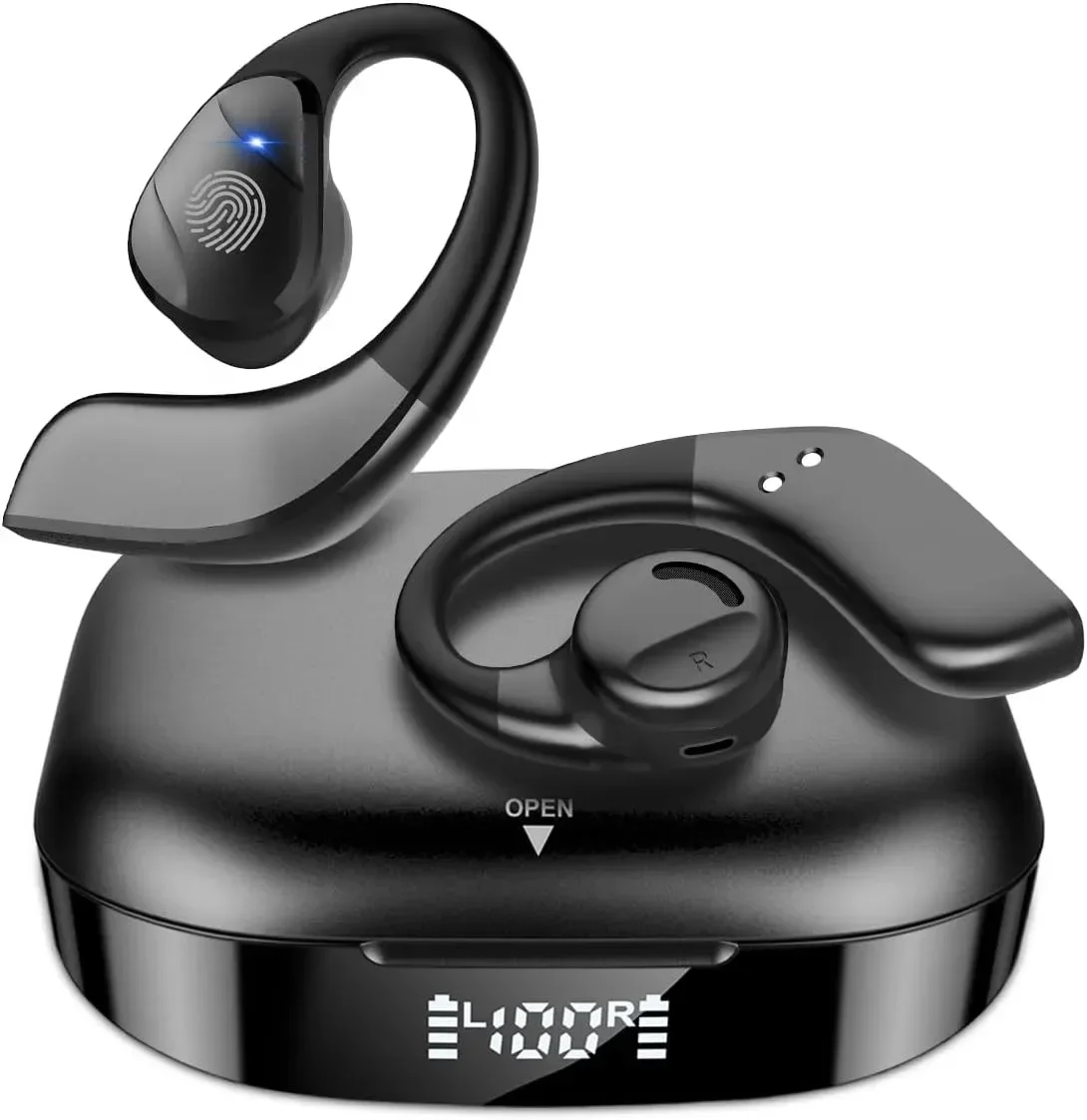 Безжични слушалки Golvery Bluetooth 5.3 с отворен дизайн и DSP микрофон