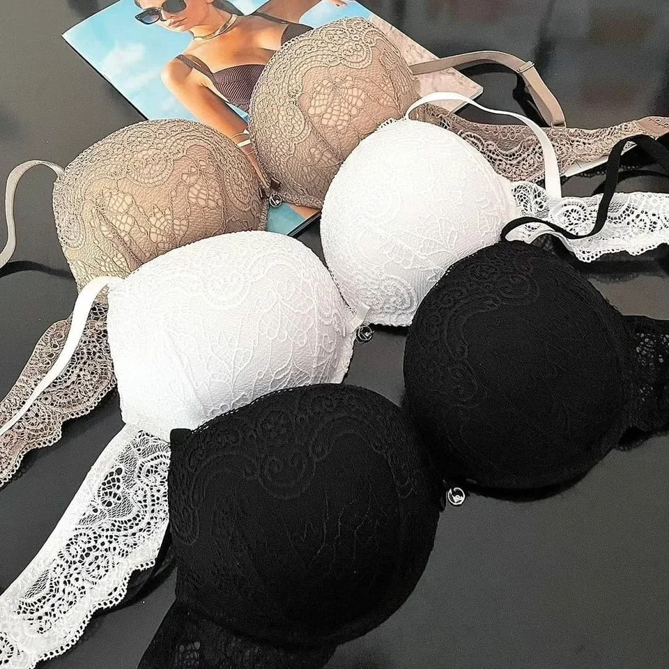Lormar 65B, 70B, 75B, 80B черни, капучино, бели супер пуш-ъп сутиени +2 РАЗМЕРА Лормар сутиен двоен гел — снимка 4