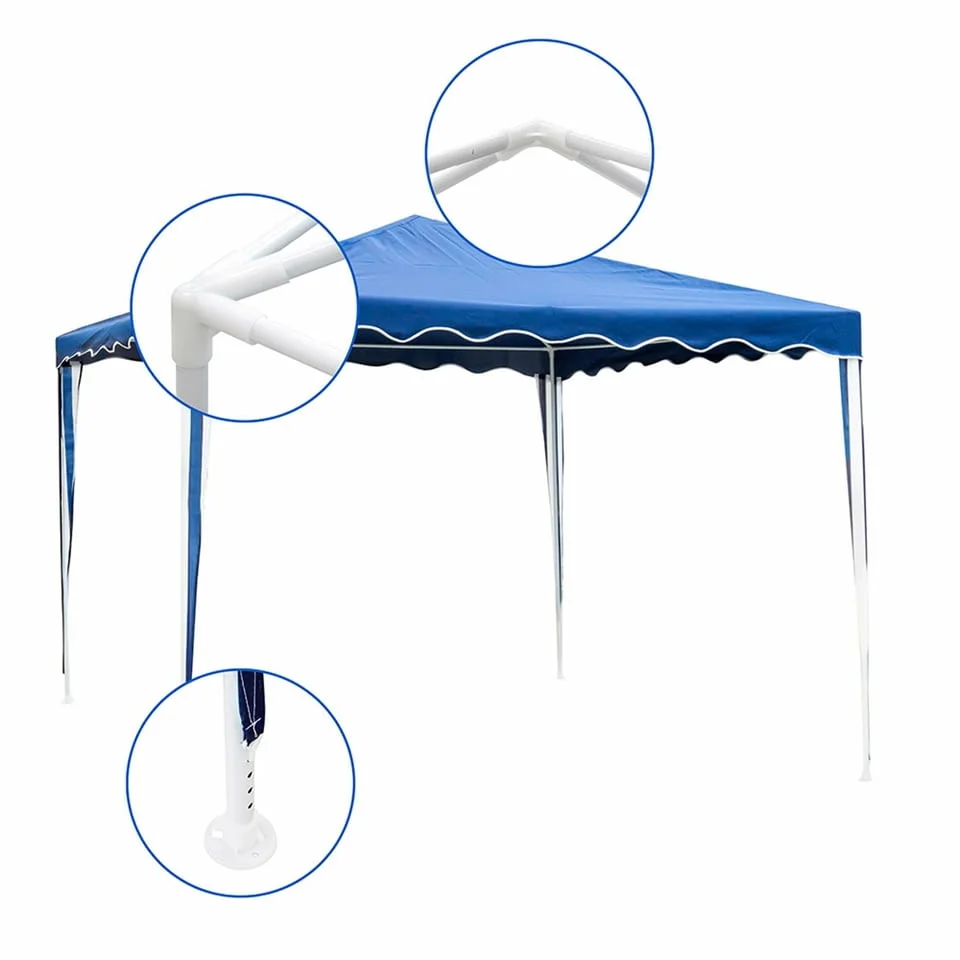 Шатра Muhler G1015 300x300xH250cm, синя — снимка 2