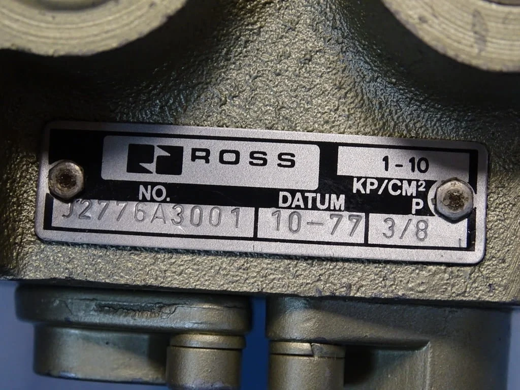 Пневматичен разпределител за преси ROSS J2776A3001 directional control valve 100V — снимка 6