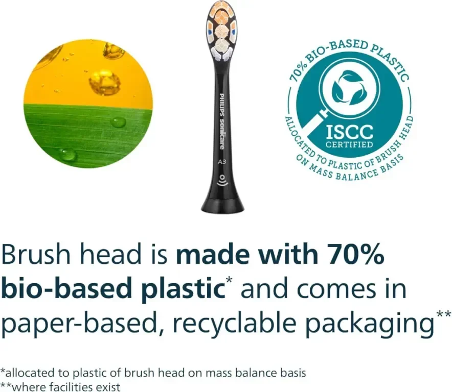 Philips Sonicare A3 Premium All-in-One, Оригинални резервни глави, черни, 4 броя, HX9094/88 — снимка 9
