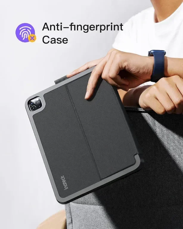 Калъф с клавиатура Inateck за iPad 10th Gen 2022/Air 2024 11 инча, 7-цветна подсветка, BK2007 — снимка 6
