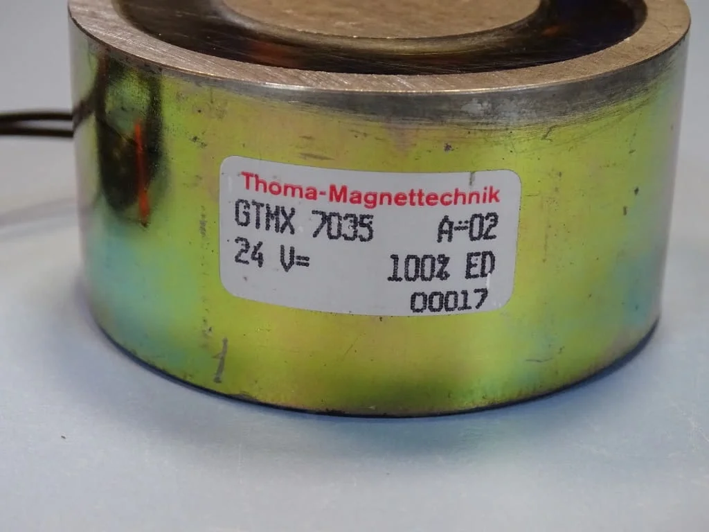 Ел. магнит Thoma-Magnettechnik GTMX 7035 electromagnet coil A-02 24VDC — снимка 4