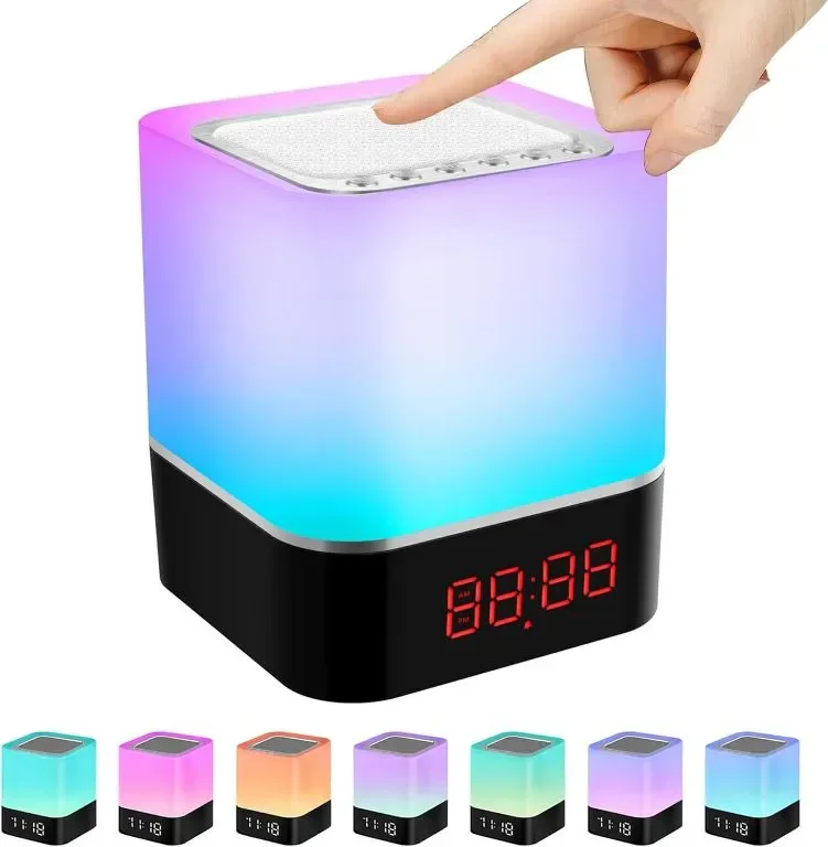 Waiybbit 5 в 1 лампа с Bluetooth високоговорител, LED сензорна, преносима безжична, USB акумулаторна