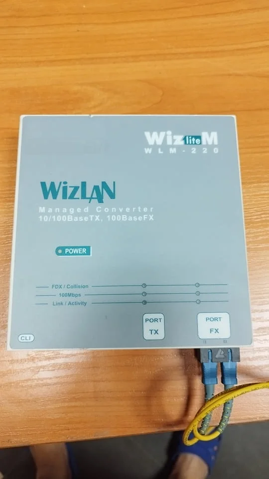 Wizlan - WLM-220 преобразувател на оптичен сигнал - влакна - конвертор