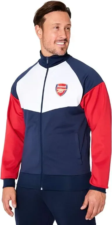 Arsenal F.C. ФК Арсенал Мъжко спортно яке с цип и джобове, размер S