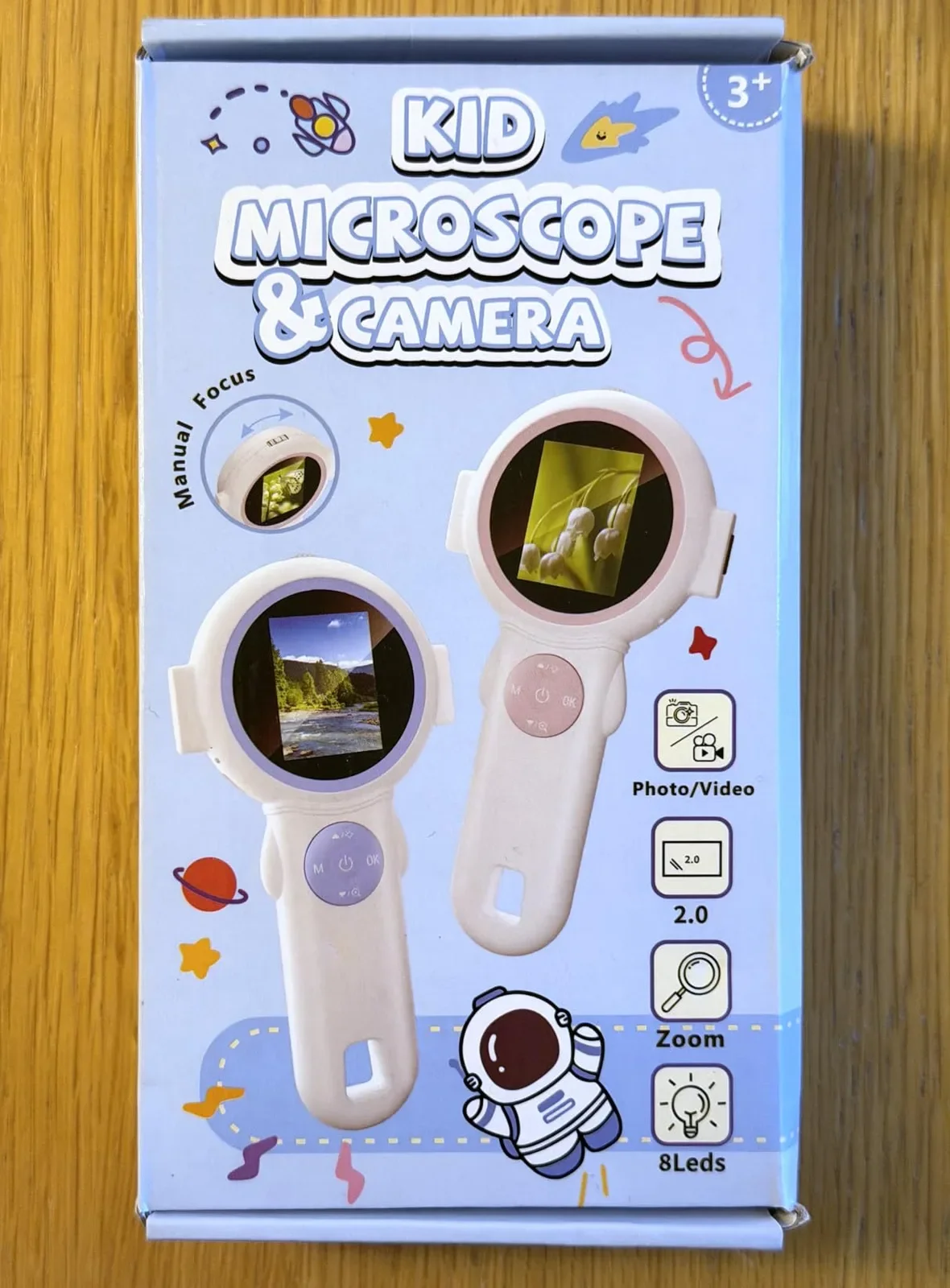 Детски бороскоп (микроскоп) с камера и светлина Kid Microscope & Camera, Type-C — снимка 7