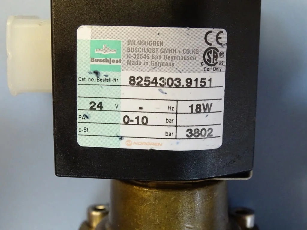 Магнет вентил Buschjost solenoid valve 24VDC G3/4 — снимка 4