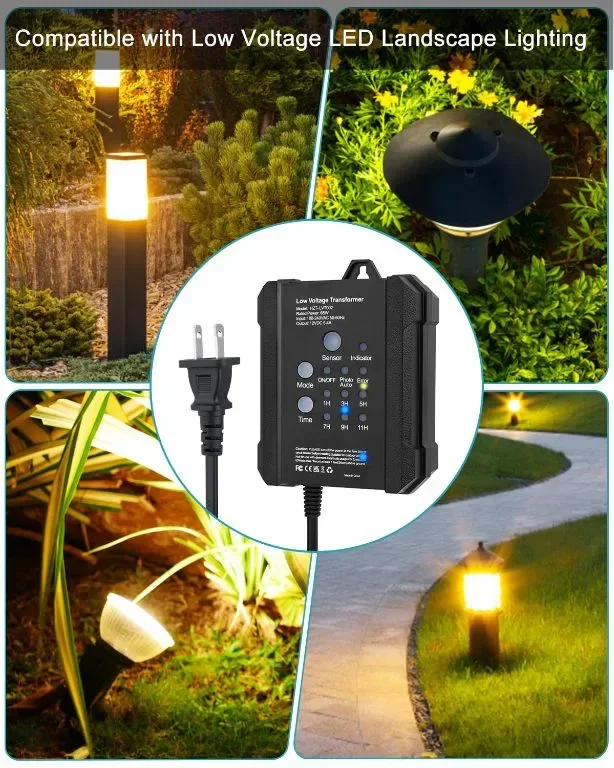 SMY Lighting 65W захранване за външно ниско напрежение LED драйвер с таймер и фотоклетка сензор — снимка 7