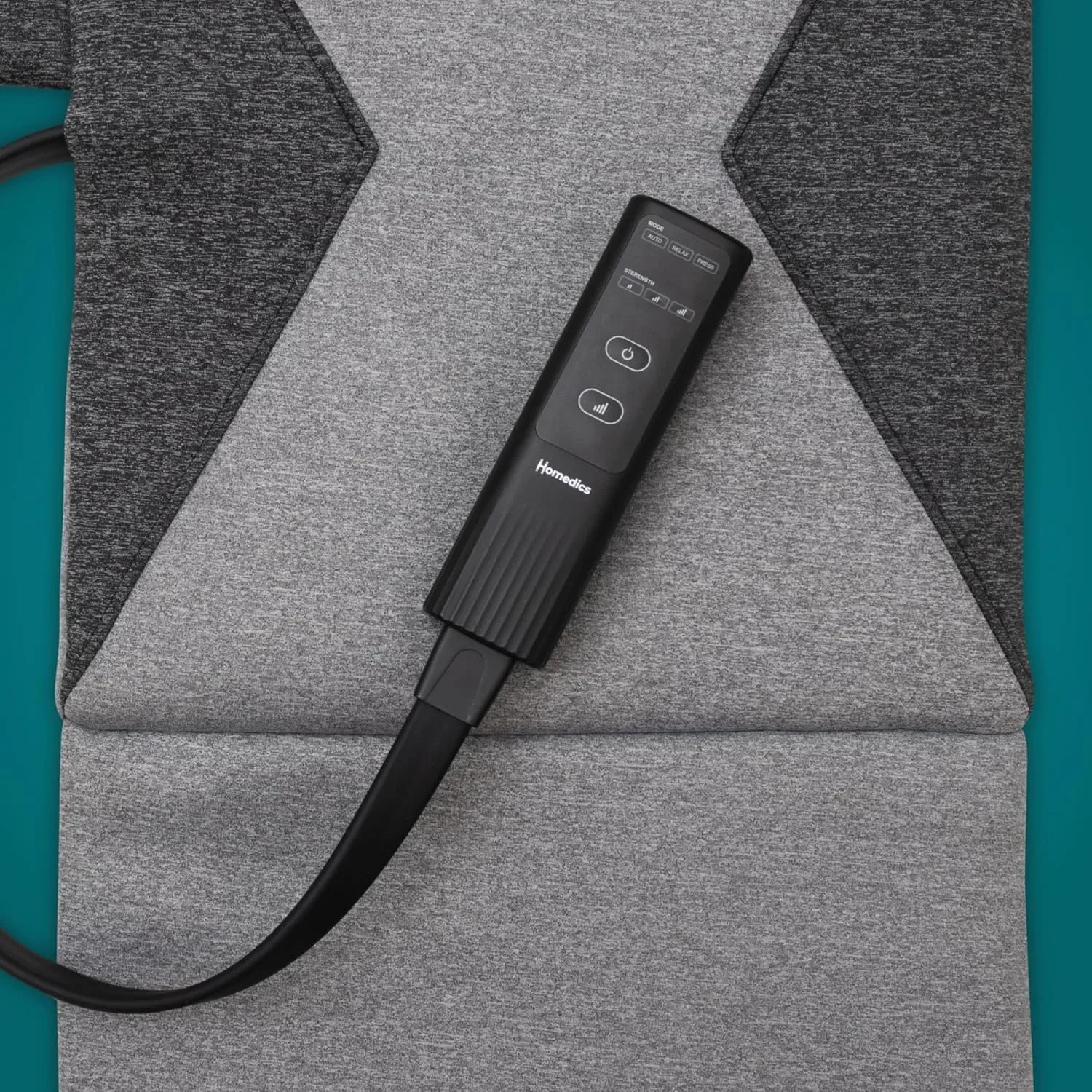 Homedics Stretch Essentials масажна постелка за цяло тяло с възглавница за глава — снимка 4