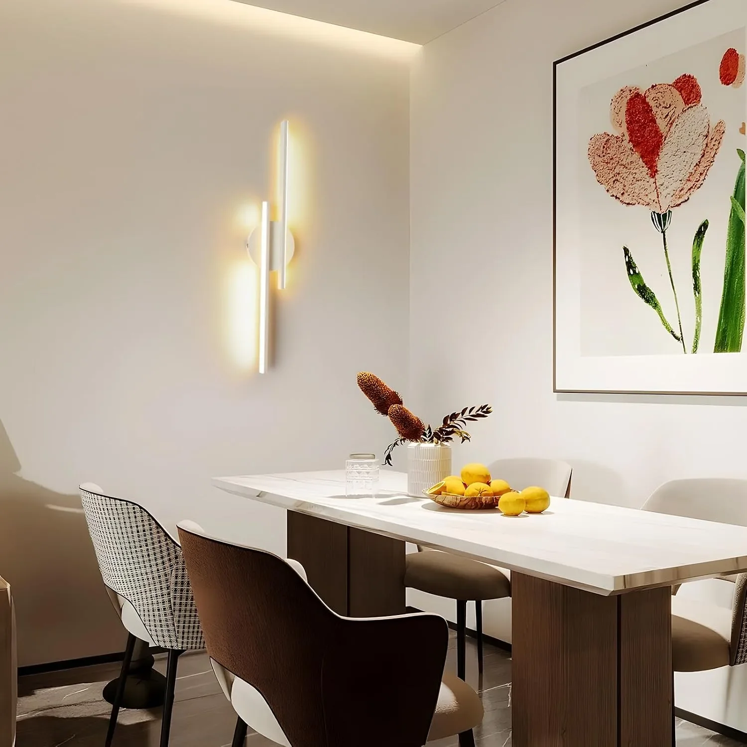 LED стенна лампа 24W, 2700 lm, топла светлина 3000K, 60 см (алуминиево тяло) — снимка 6