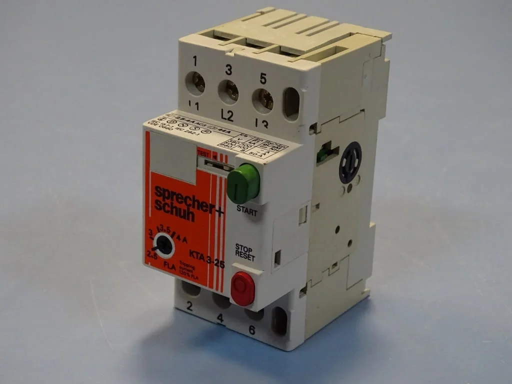Моторна защита Sprecher+Schuh KTA 3-25 1.6/2.5A overload relay motor control — снимка 2