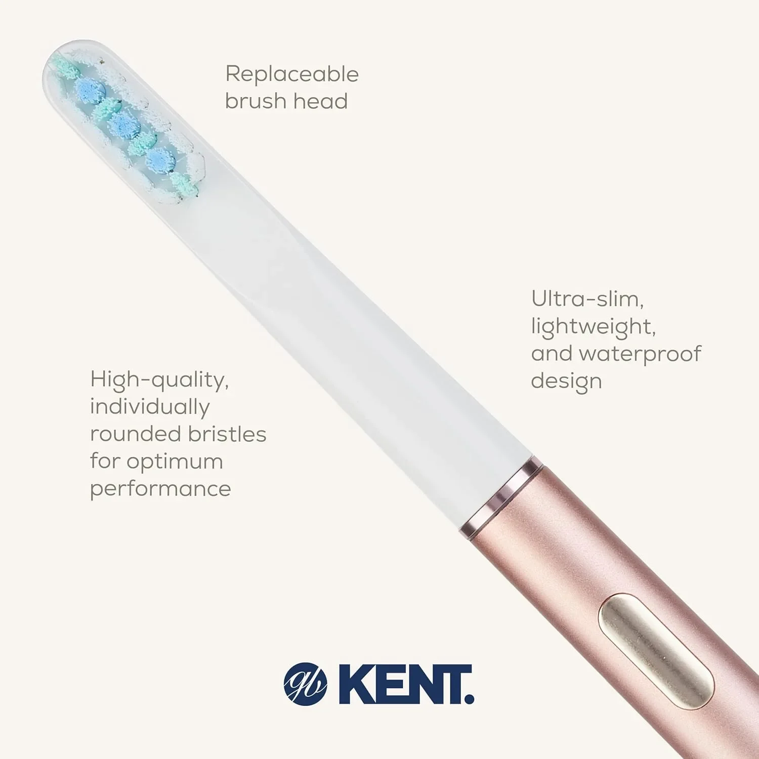 Електрическа четка за зъби KENT SONIK Electric Toothbrush (акумулаторна) – 3 режима — снимка 2
