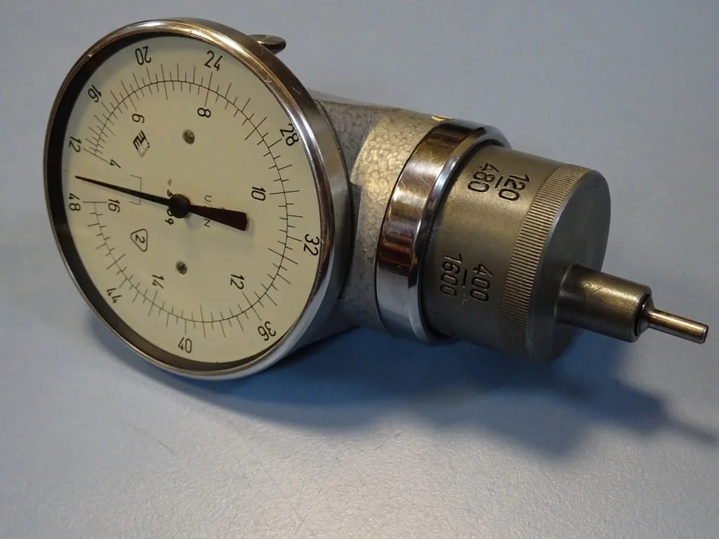 Оборотометър механичен VEB Hand-Tachometer Hmin-1 — снимка 2