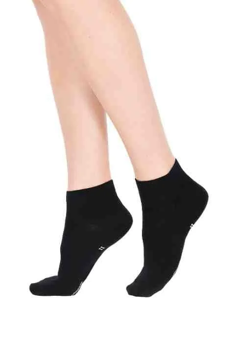3чифта Pompea 35-38, 39-42, 43-46 италиански черни къси памучни чорапи спортни къси чорапи Помпеа