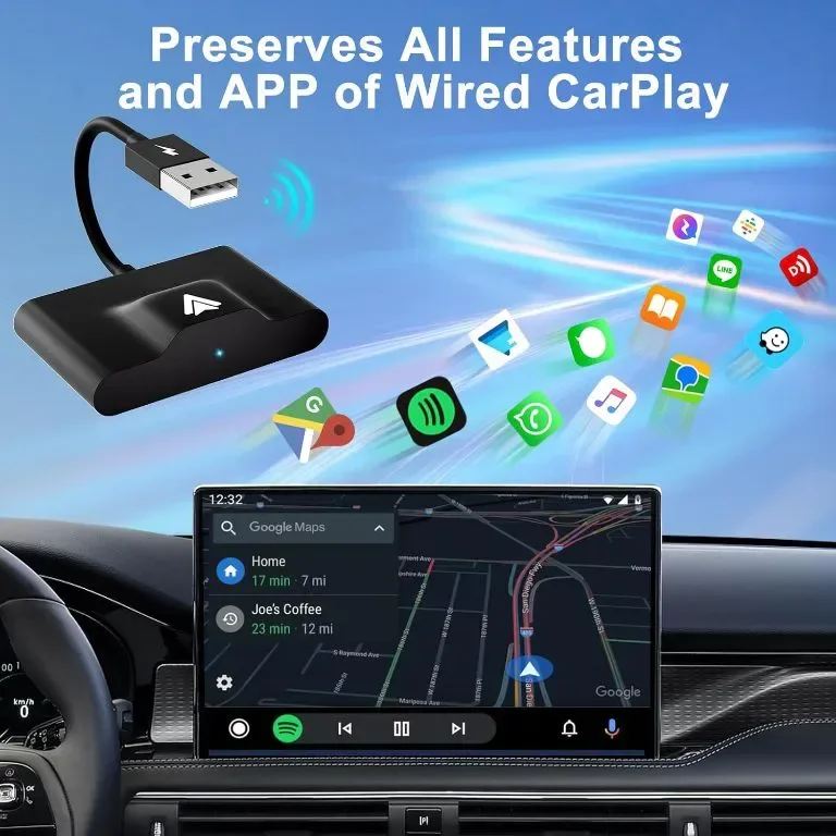 Безжичен Android Auto адаптер, за модели автомобили от г., 5 Ghz WiFi — снимка 2
