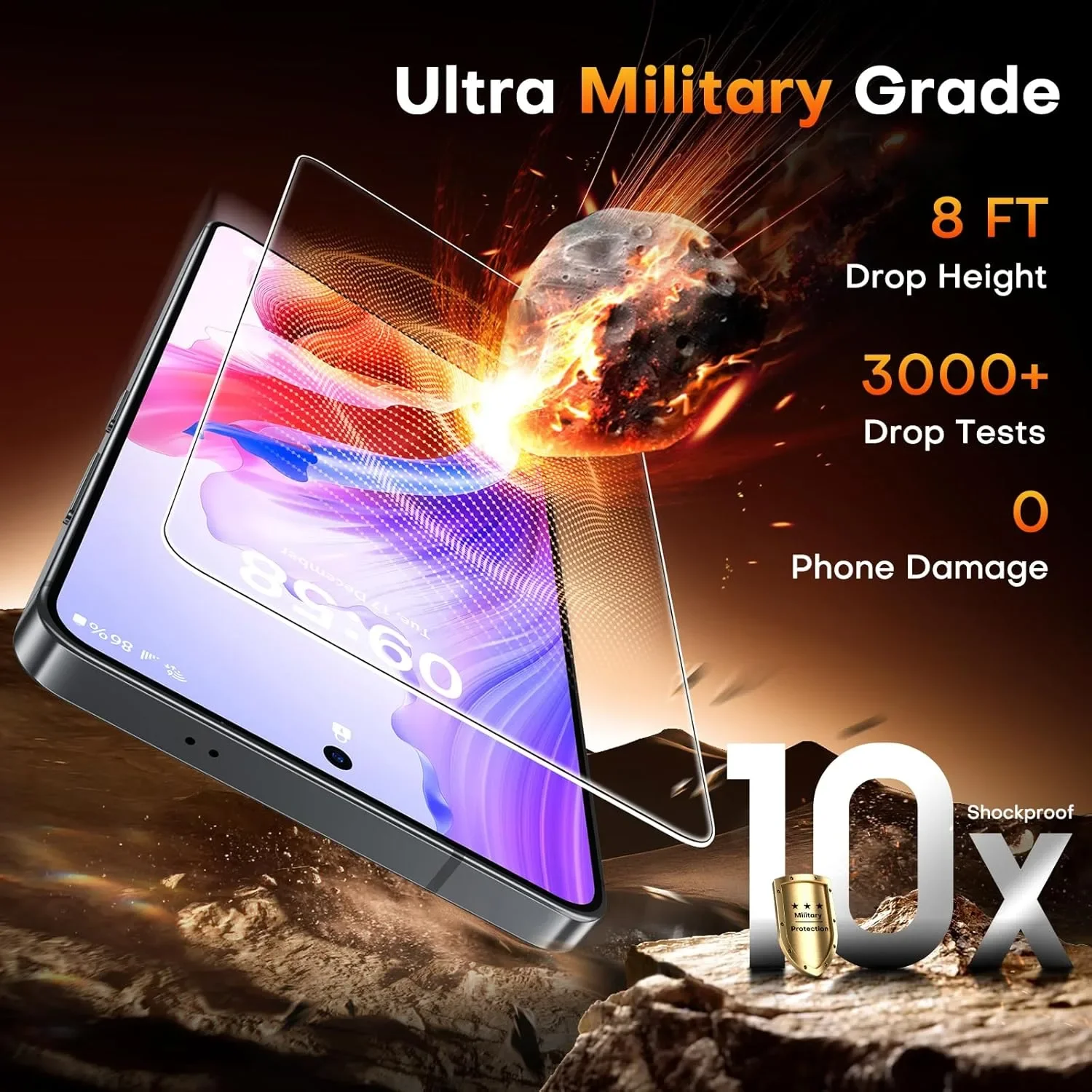 TOCOL 2 бр. протектор за екран за Samsung Galaxy S26 Plus 6.7 инча, незабавен монтаж, 9H+ — снимка 4